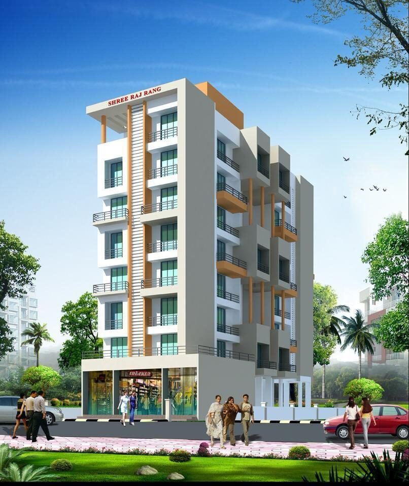 Shreeraj Rang, a G+7 residential cum commercial building at Dronagiri by Shreeraj Group